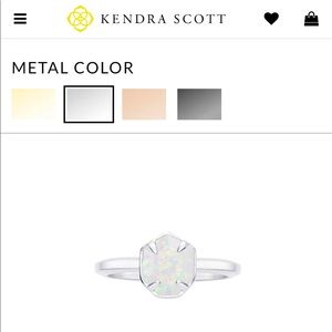 Customized Kendra Scott opal ring